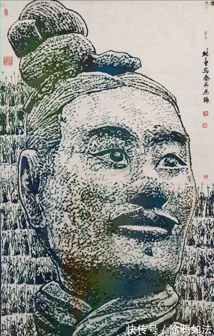 兵马俑|秦始皇兵马俑马培童焦墨组画，震动画坛，有目共赏!