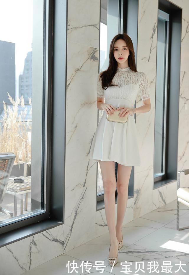 女神孙允珠时尚穿搭薄纱微透裙装,性感迷人