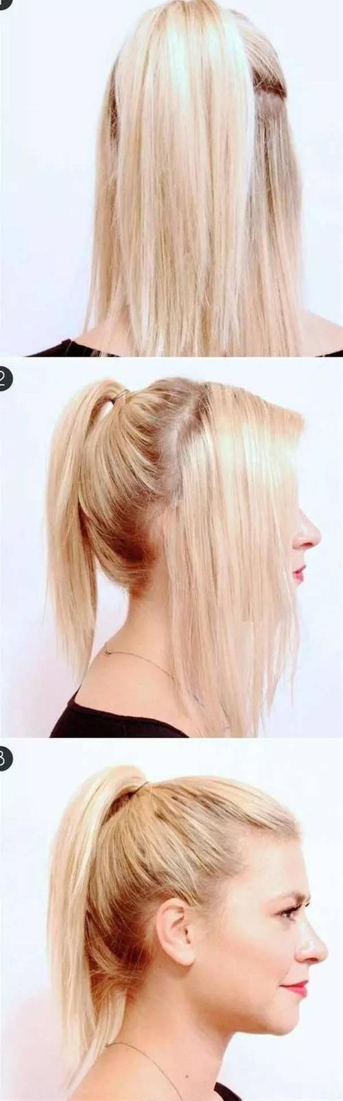 马尾的20种扎法，比披头散发好看多了！