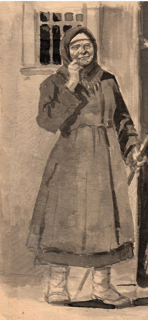 创作稿|20世纪俄罗斯绘画大师布布诺夫·亚历山大·帕夫洛维奇创作手稿精选