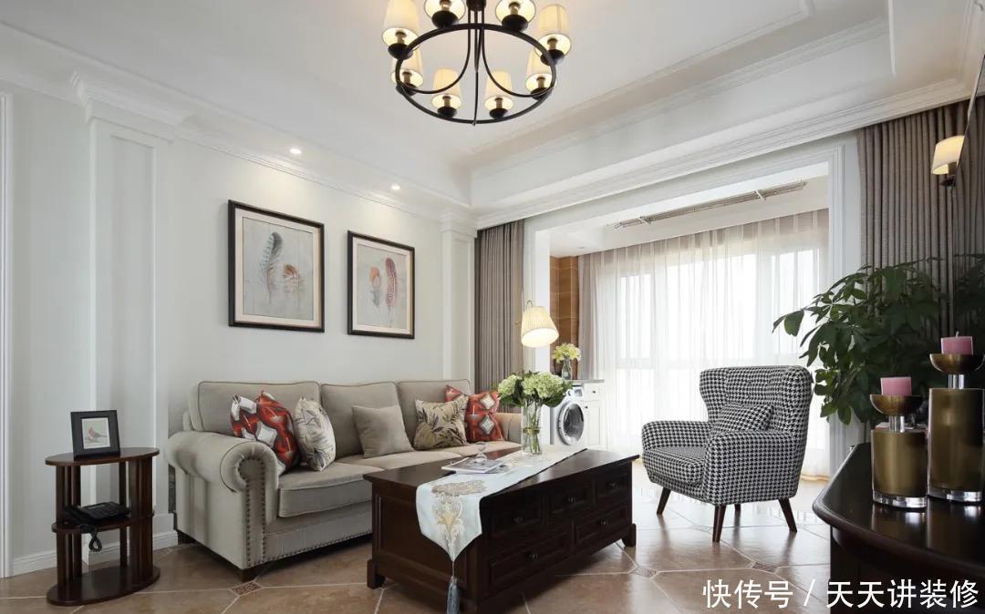 现代|127㎡现代美式风格新房装修,浪漫优雅简洁大方!