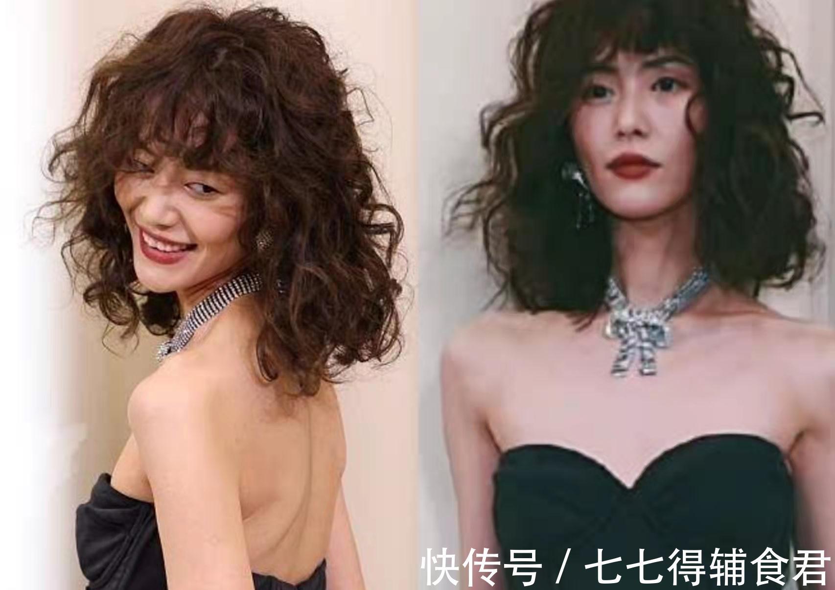 超模 羊毛卷发型太火,超模刘雯都上头!洋气时髦小脸,但这三种人慎入