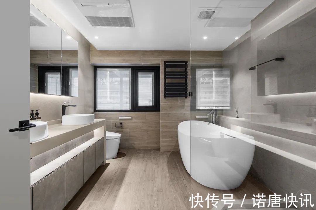 玄关|180㎡现代极简,无主灯设计果然不凡,朴素的空间也有档次感