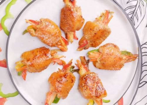 鸡翅这样做太好吃，焦香无骨，荤素搭配，孩子爱吃的美味家常菜