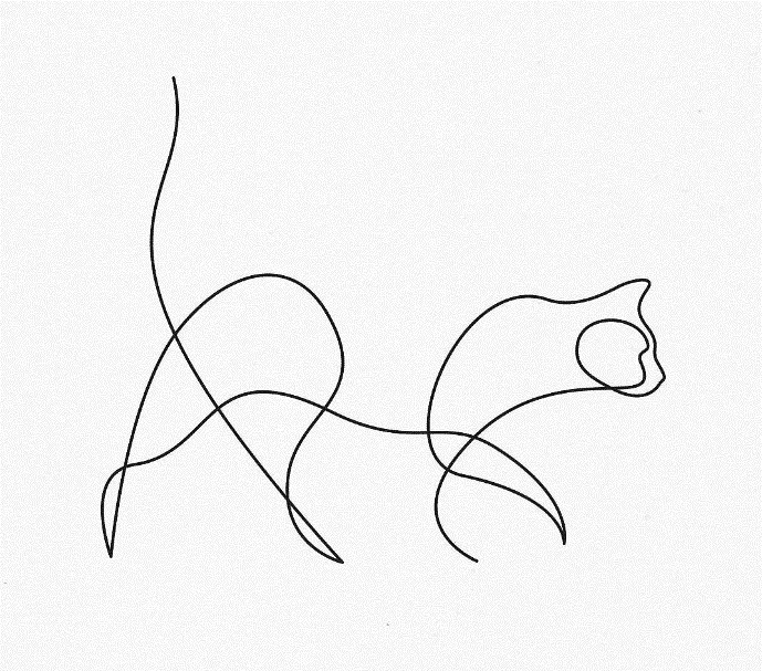 斯特凡妮&不管画什么,他只画一笔,多画一笔都算是输