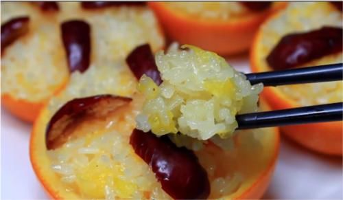 最近很火的橙子做法，加一碗糯米香甜可口，女儿经常点名要吃