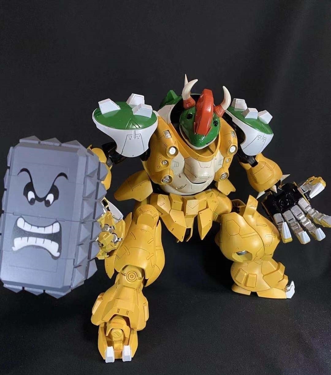 模型|马里奥与高达梦幻联动,大家能认出它们都是什么模型吗?