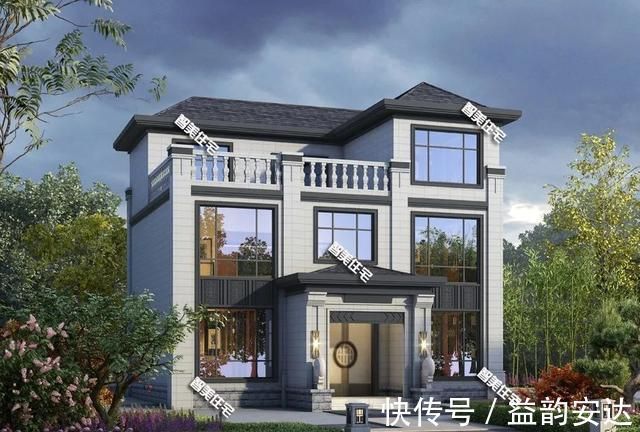 年代感|宽11米多的新中式别墅,前后通透式设计,漂亮又有年代感
