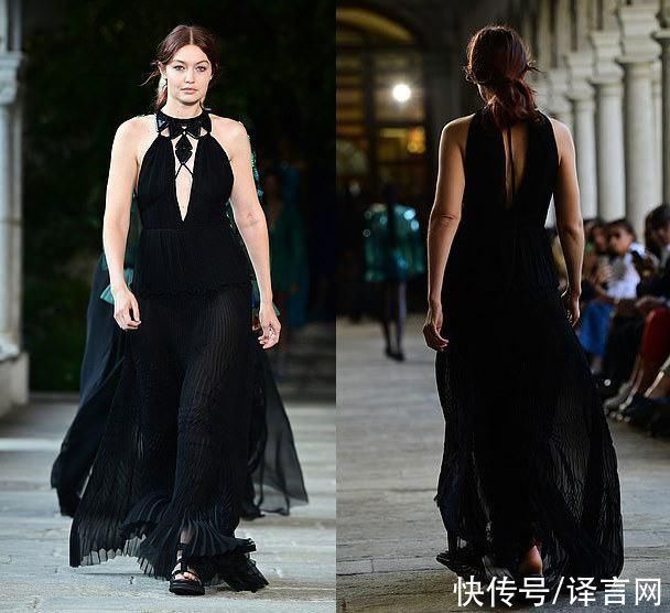 吉吉 26岁超模吉吉亮相米兰T台,肌肤雪白显富态,比生娃前壮硕了很多