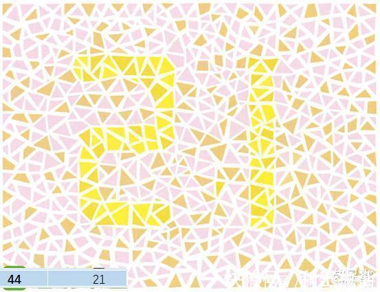 色觉|5张色觉测试图,第二张是66还是88真的太难了!