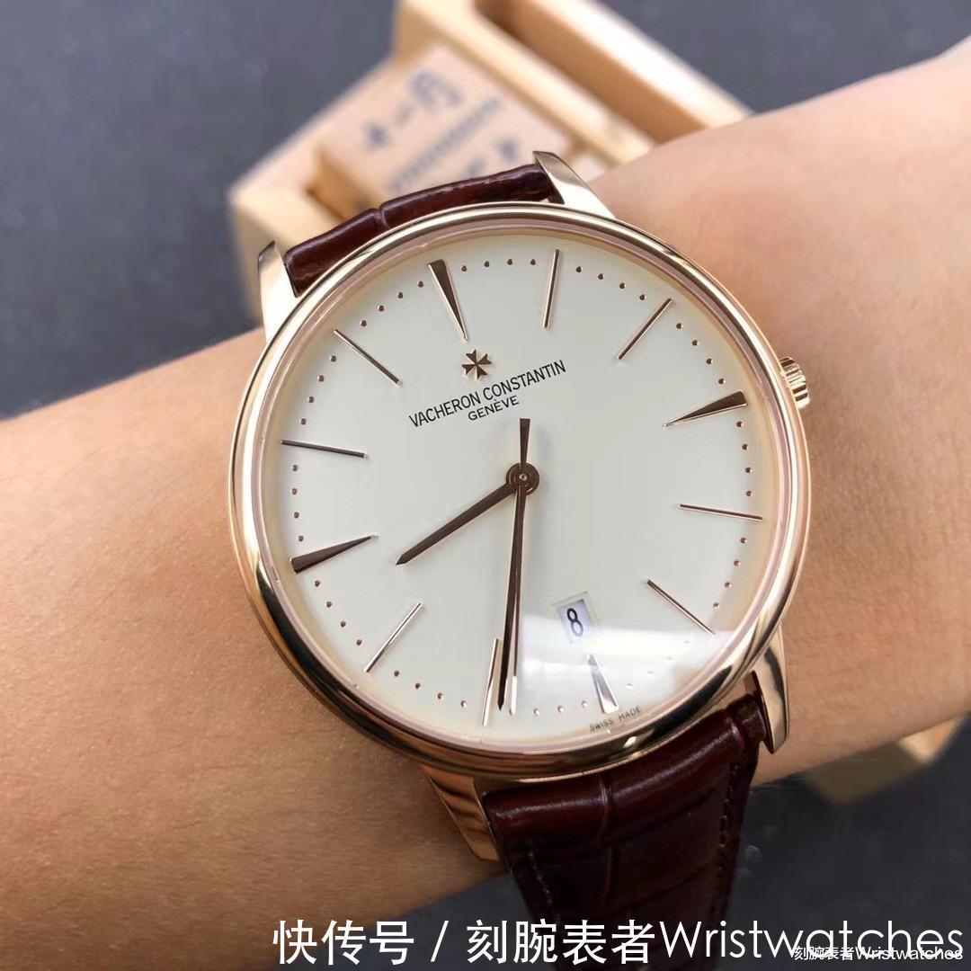 复刻表|MKS厂江诗丹顿8518复刻表玫瑰金白盘对比正品简评！