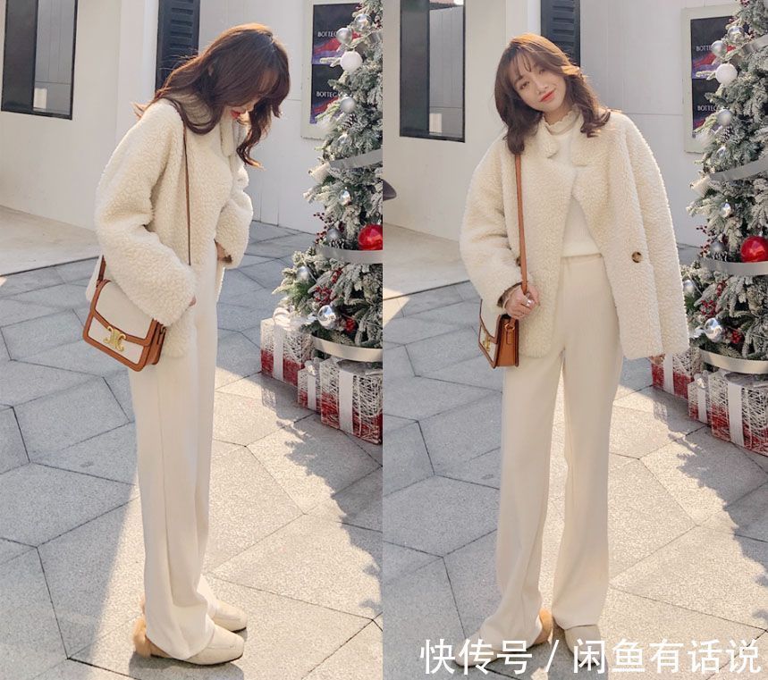 阔腿裤 穿大衣太普通?真正的“高级感”来自内搭,看38岁博主示范就知道