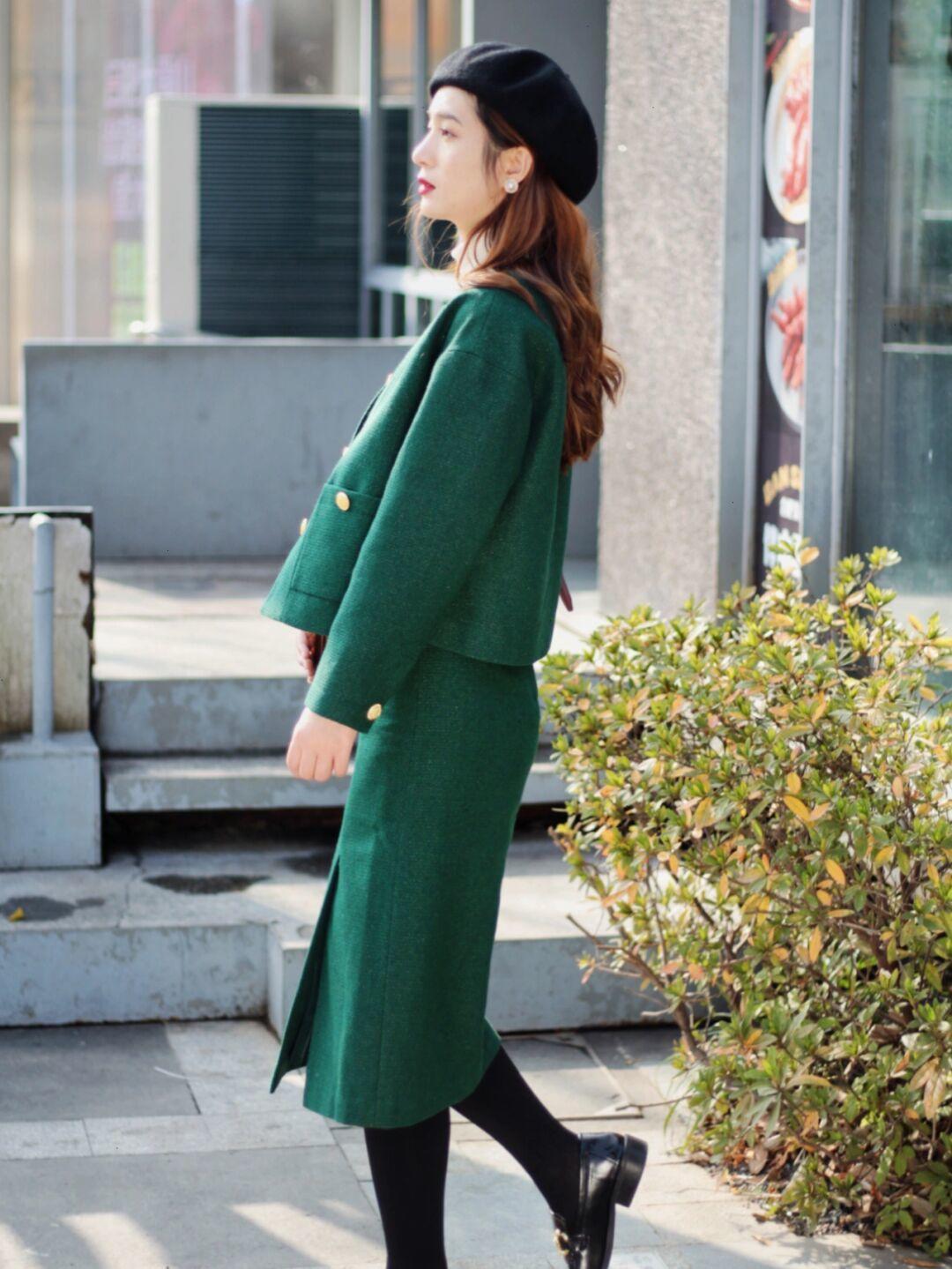 冬季 冬季穿搭没思路?快来试试这些“毛呢套装”,简约优雅还有气场
