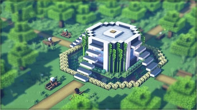 建筑|我的世界：不同风格的“生存”建筑，下界方块也能盖出漂亮房子！