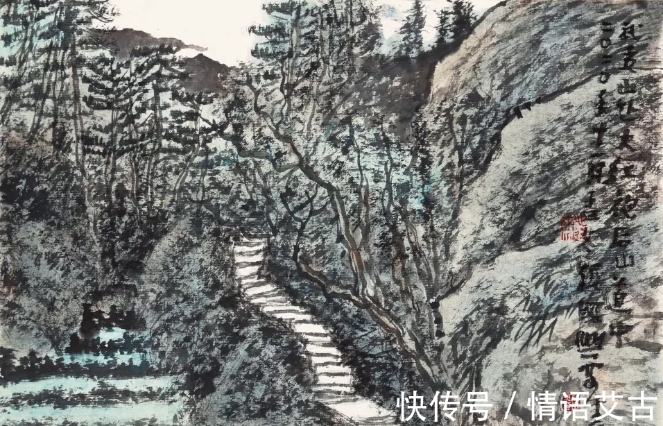 山水画$遵循自然|张国兴辛丑年山水画写生新作