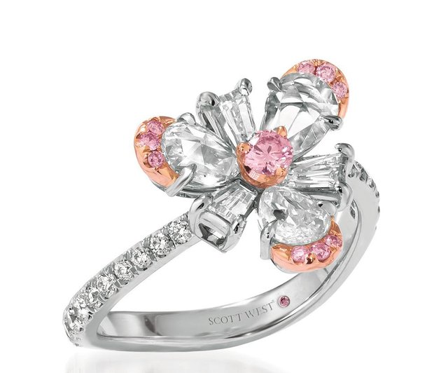 west|钻石品牌Scott West推出Twilight系列珠宝:阿盖尔粉钻