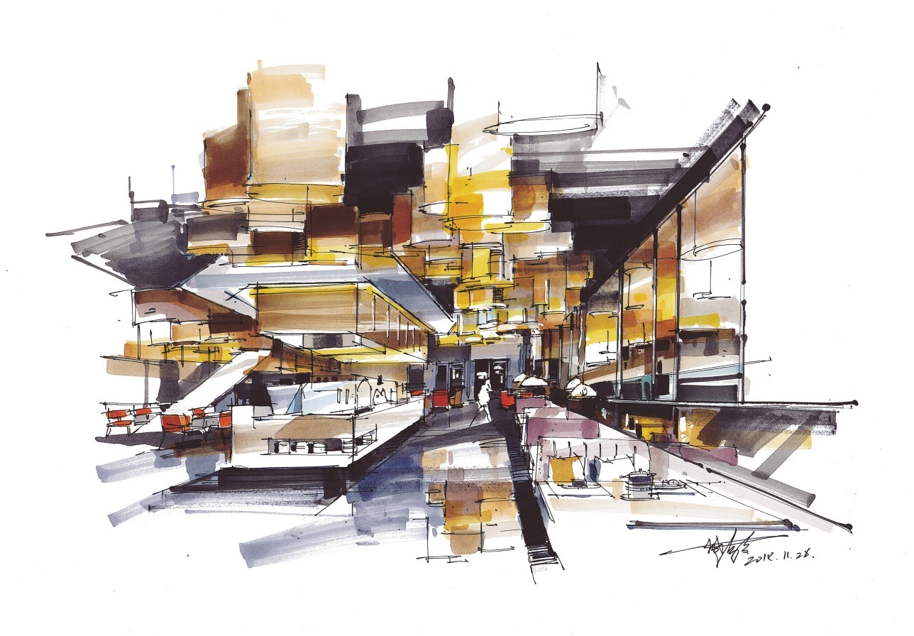 笔画|【手绘经验分享】如何用马克笔画出有灵魂的画作呢?