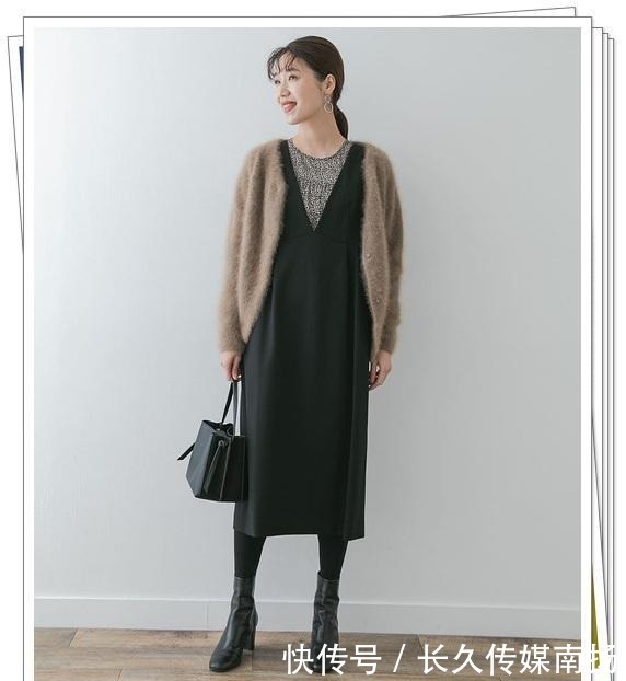 显得|时髦的“背心裙”你有吗?秋冬可以这样搭配,显得更时尚更优雅