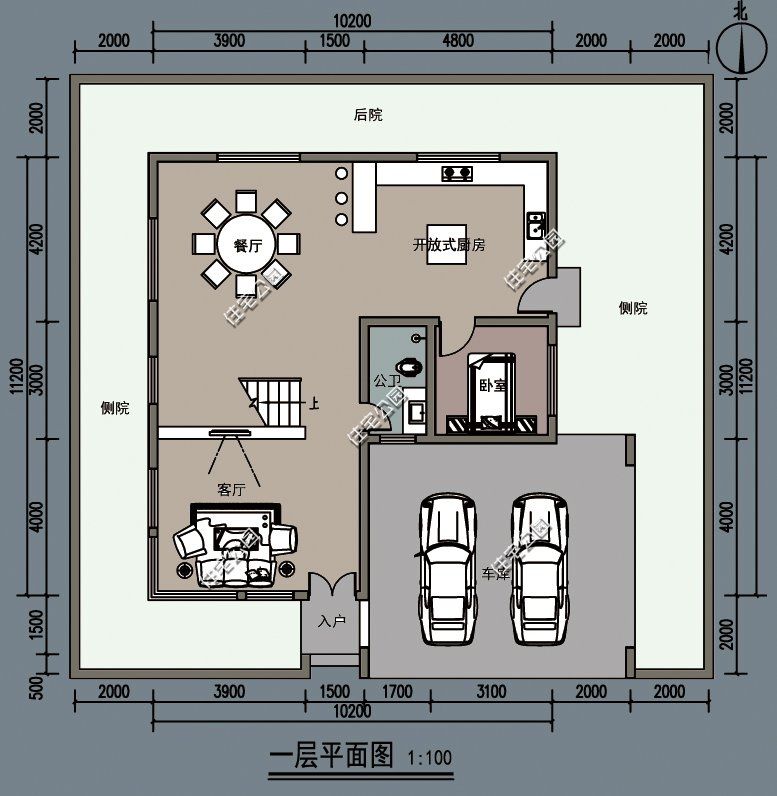 露台|农村建房想省钱？看看这10套平屋顶户型，20来万就能建好