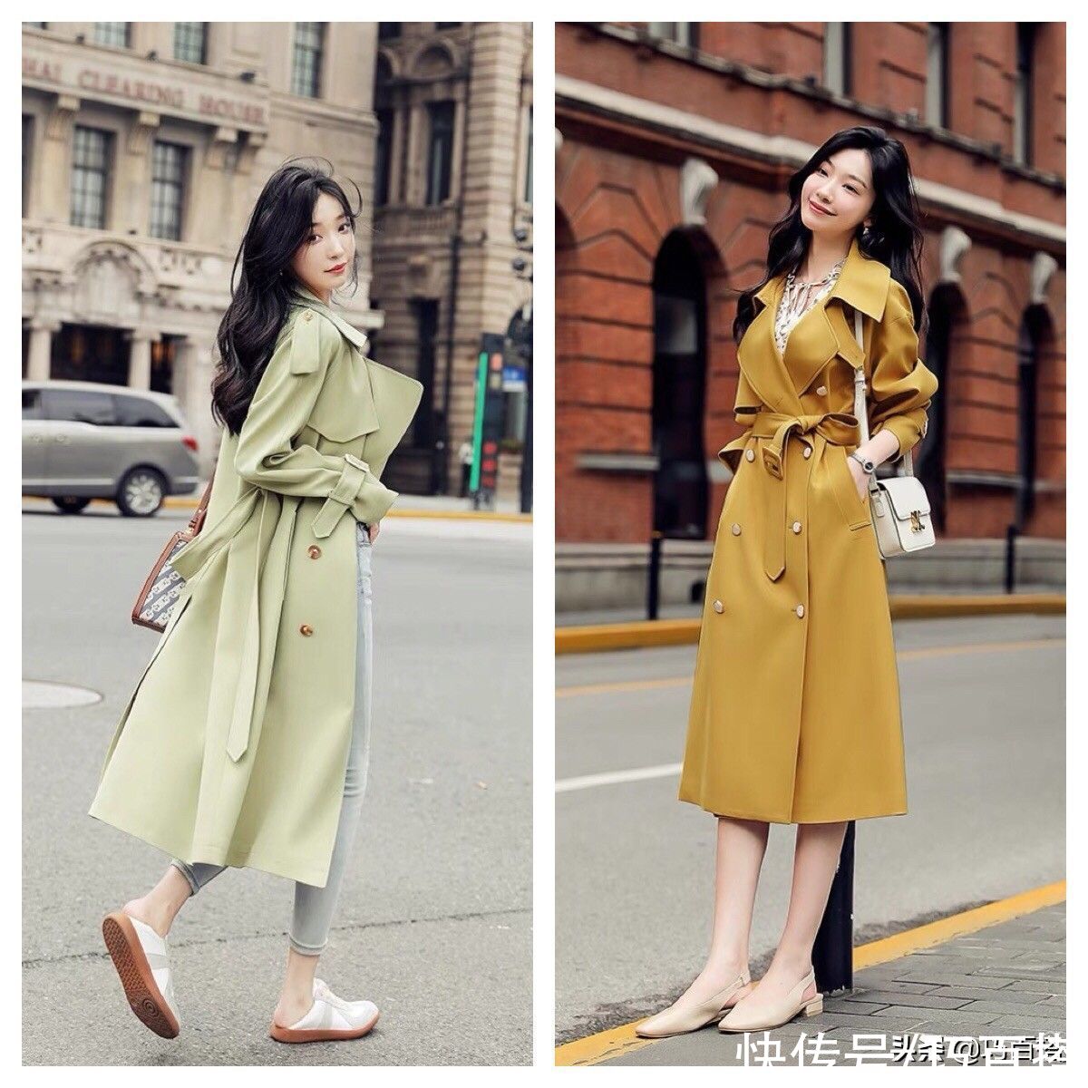 气质|风衣真是“外搭天花板”，高级的气质，显瘦的能力，一步到位
