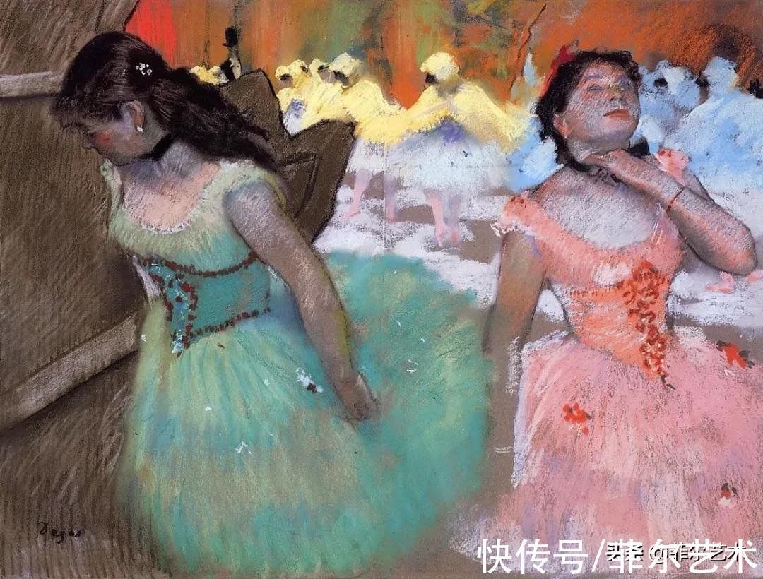 安格尔$法国艺术大师埃德加·德加舞女125幅油画作品，美翻了