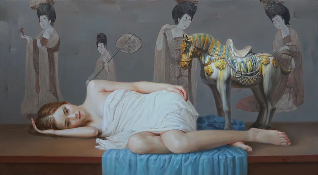 杨超@杨超:人体油画唯美而清雅脱俗,画出了东方女子的纯净与圣洁