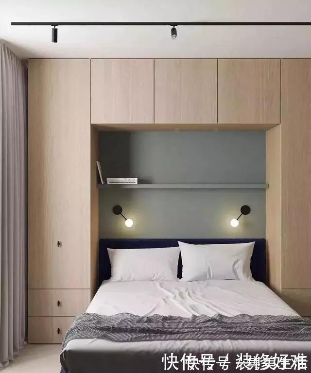 床尾|现在床头墙流行这样设计，连床头柜不用买了，实用不止一点点