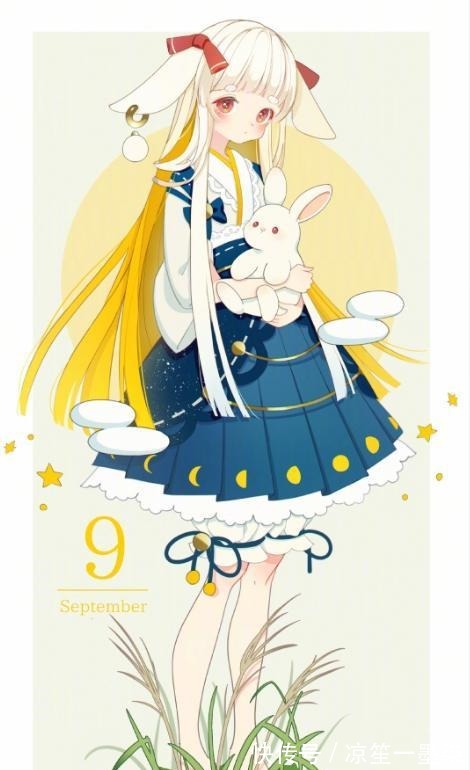 日本画师绘制“12月拟人”,9月是萌兔美少女,4月一眼惊艳!