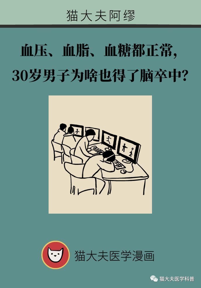 血脂|血压血脂都正常,30岁的他为啥也得了脑卒中?