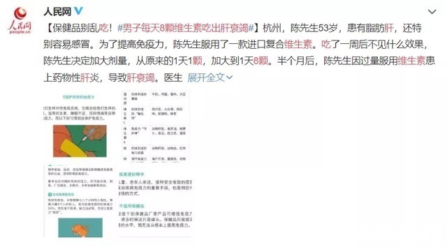 维生素b|每天服用维生素,半个月后肝衰竭!这些人,千万注意