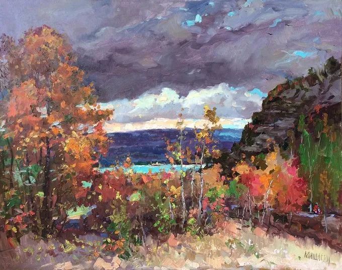 油画&浓郁的色彩,俄罗斯画家安德烈·米沙金的风景油画(二)