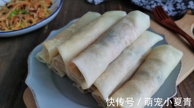 筋道|教你在家做春卷，皮薄如纸，柔软有筋道，卷啥都很好吃！