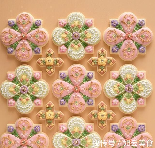 糖霜饼干|一双巧手,做出童话般的翻糖饼干,看完你会舍不得吃网友称太美