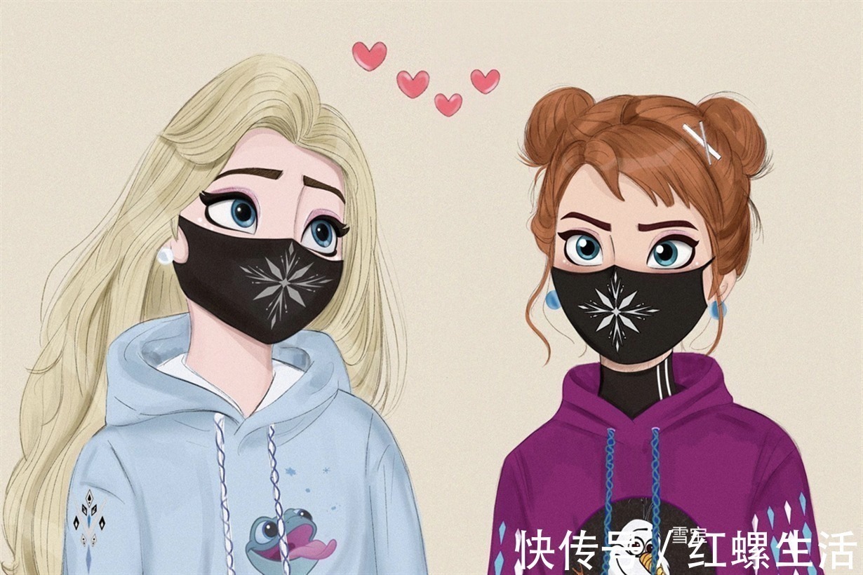 迪士尼公主|公主也赶时髦,口罩下的迪士尼小可爱们,你能否一眼认出来