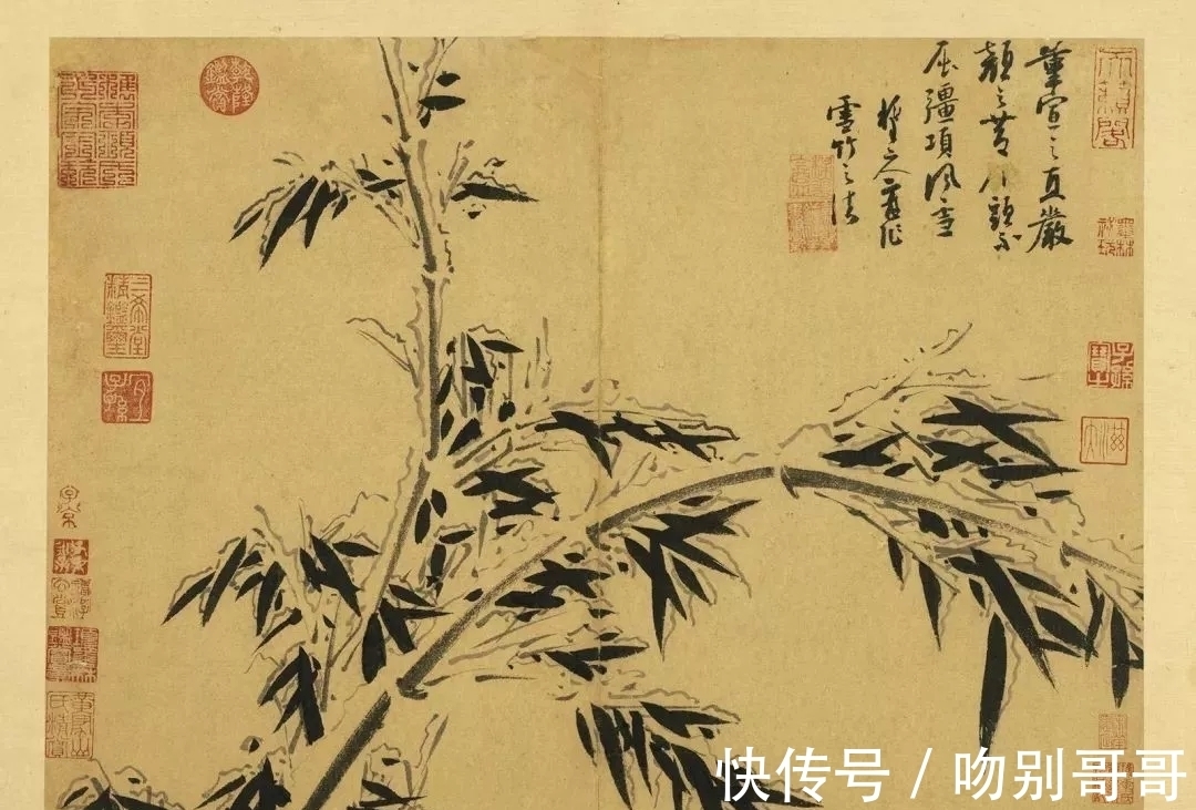 画竹!吴镇画竹,超凡脱俗!