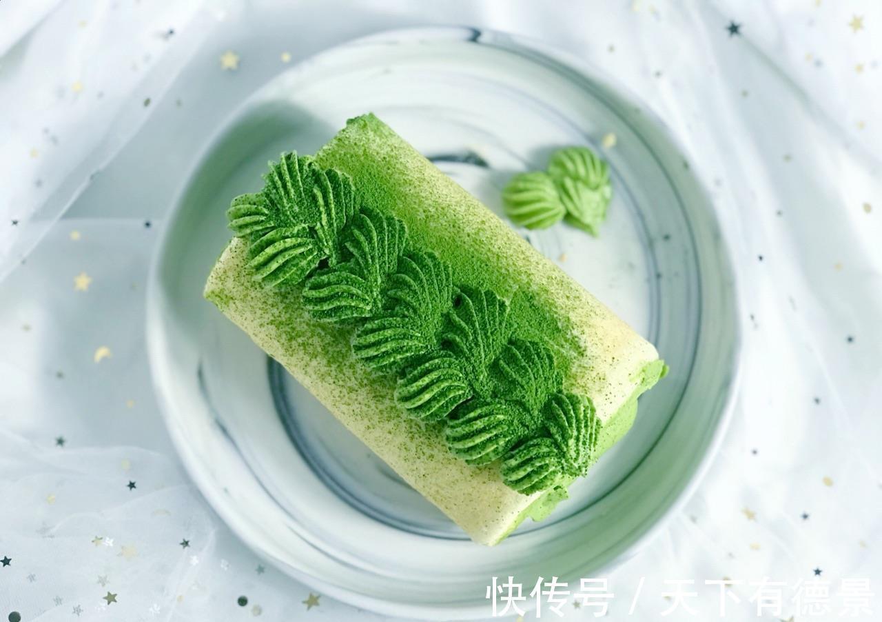 做法|香软细腻的抹茶蛋糕卷，好吃不腻，做法详细，大家快来试试吧