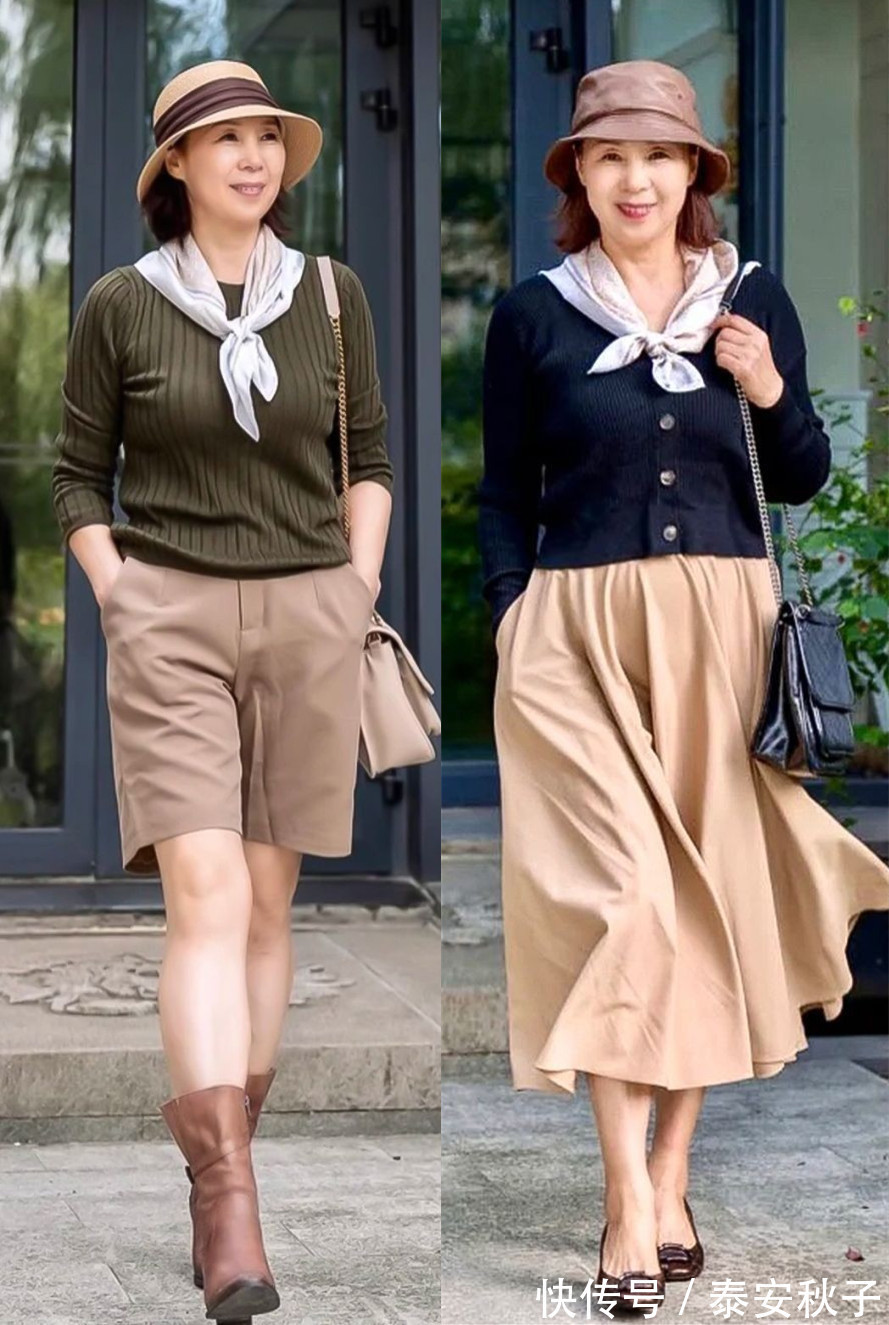 穿搭 这才是:55岁女人该有的穿搭!简约随性,凸显成熟美!