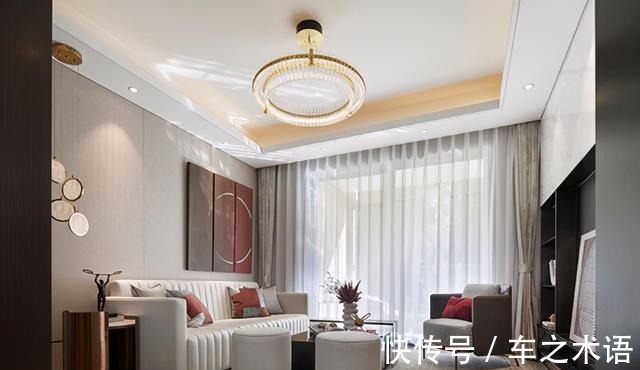 背景墙|150㎡轻奢风，轻奢于色，高雅于调，素雅精致的艺术内核！