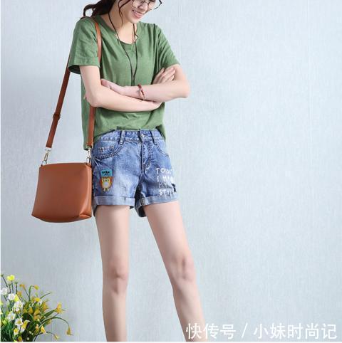 夏季|潮流时髦的牛仔短裤,让娇小的MM怎么穿怎么高挑