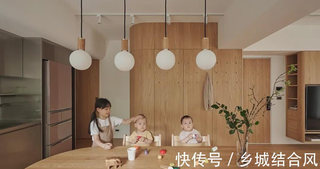 齐家云云|装过不少原木风，但见过最舒适的还是他家，120㎡五口之家，实用