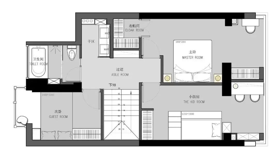 现代|135㎡现代简约，高级时尚黑白灰，生活舒适而唯美