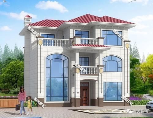 挑空|11×11米,建房尺寸相同的两栋别墅,带挑空客厅均很大气