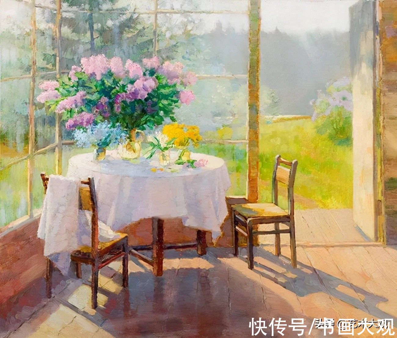 习作&阳光明媚的风景油画写生习作