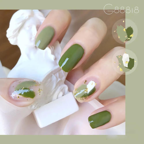 夏日色彩太平淡？那给指尖来点“绿”吧