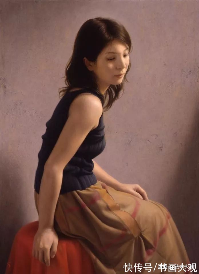 李贵君#日本现代女性肖像绘画——新生代具象画家塩谷亮人物油画作品欣赏