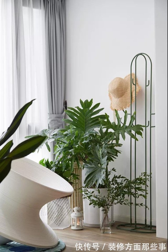 装修风格|100平现代简约风三居室,清新不失活力,优雅中带着精致