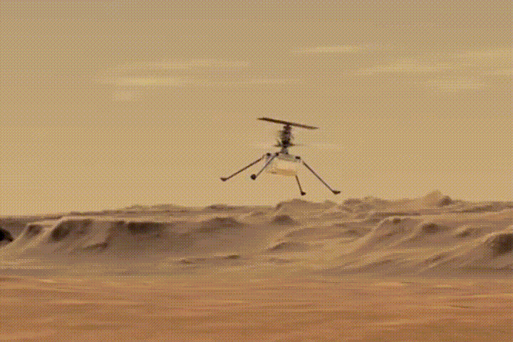 自莱特兄弟地球首飞117年后，第二个星球——火星直升机首飞