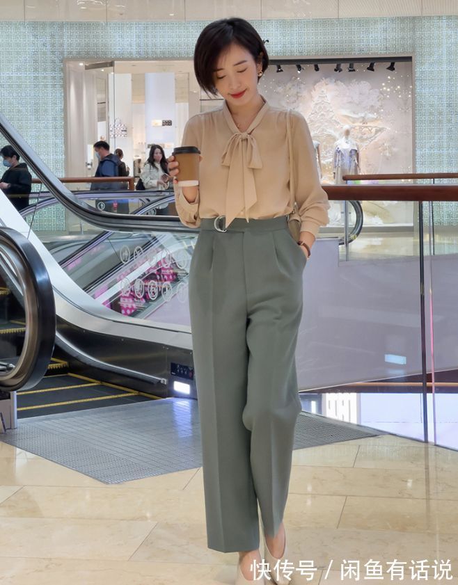 中年 这才是中年女人春天该穿的裤子:遮肉又显气质,搭衬衫外套都好看