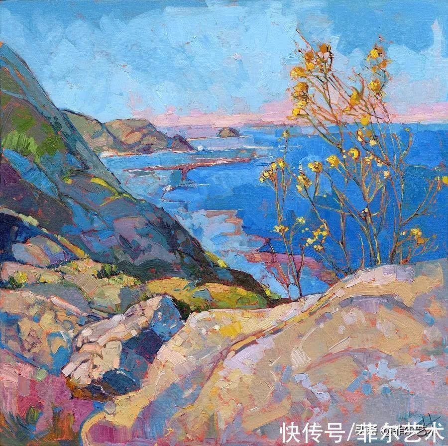 油画|美国女画家艾琳·汉森笔下色彩丰富的风景油画,美极了