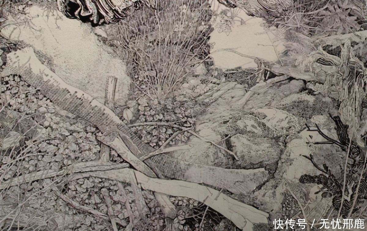 想象力!他画画仅用一支笔,耗时7个月画完一幅画,网友:细节堪称打印机